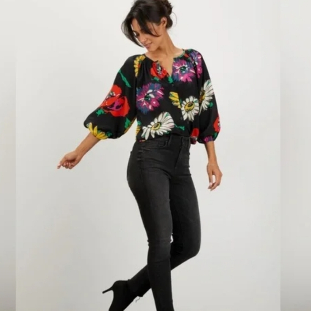 Tucker Classic Farm Rio Blouse Silk Cotton Blend